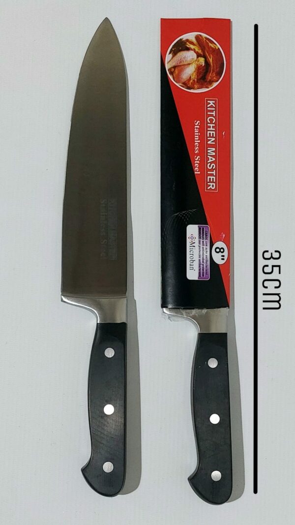 CUCHILLO KITCHEN MASTER 8" ACERO INOX.