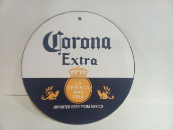 CARTEL CORONA EXTRA 26 CM.
