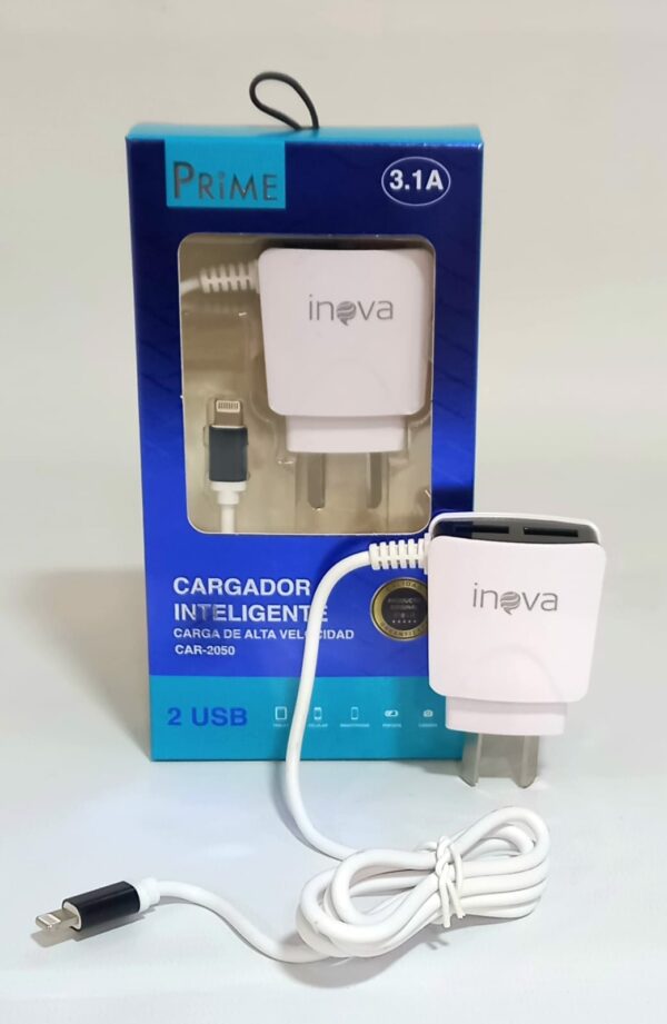 CARGADOR INOVA PRIME 3.1A IPHONE
