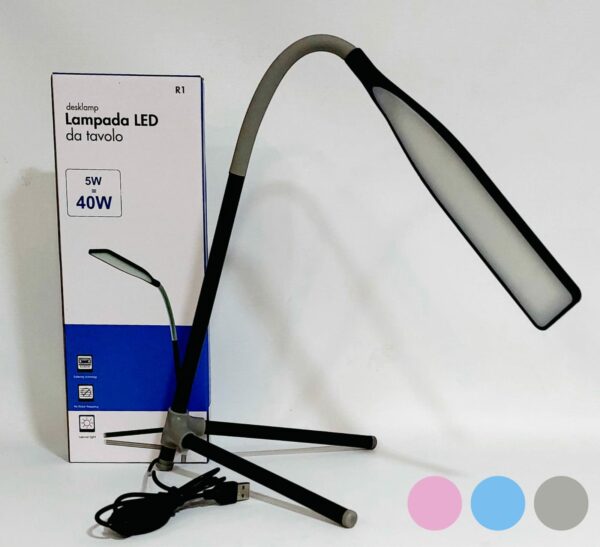 LAMPARA DE MESA FLEXIBLE USB 40W