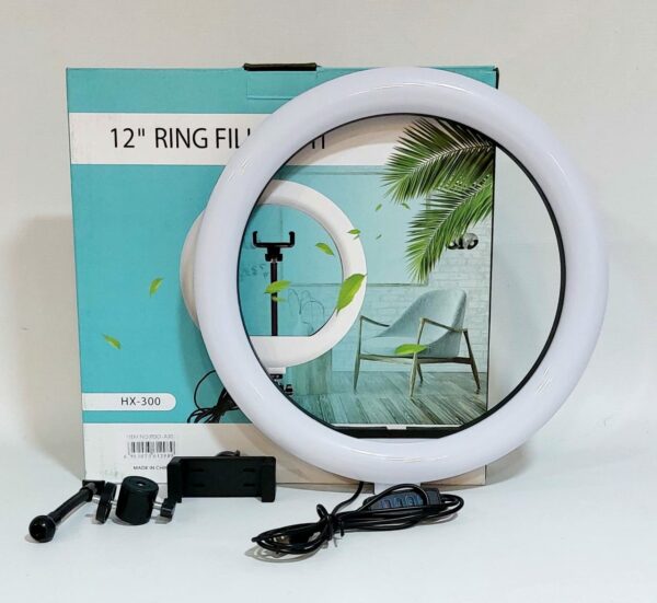 ARO LED 12" LUZ FRIA (sin tripode)