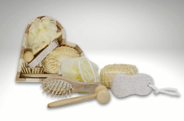 SET DE BAÑO CORAZON (6 piezas)