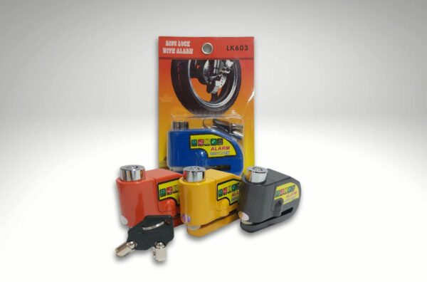 CANDADO TRABA DISCO PARA MOTO C/ALARMA
