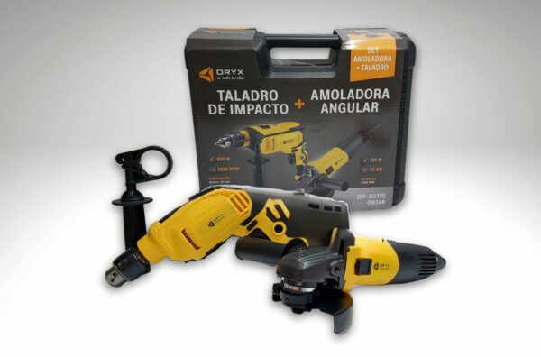 SET TALADRO Y MOLADORA ORYX